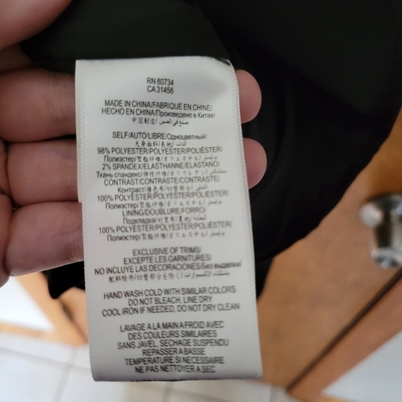 Max & Cleo Strapless Sequin Mini Dress Black and White Size 4 - Picture 5 of 5